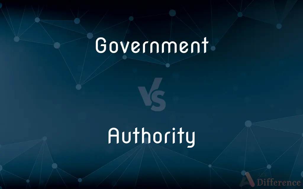 Government vs. Authority — What's the Difference?
