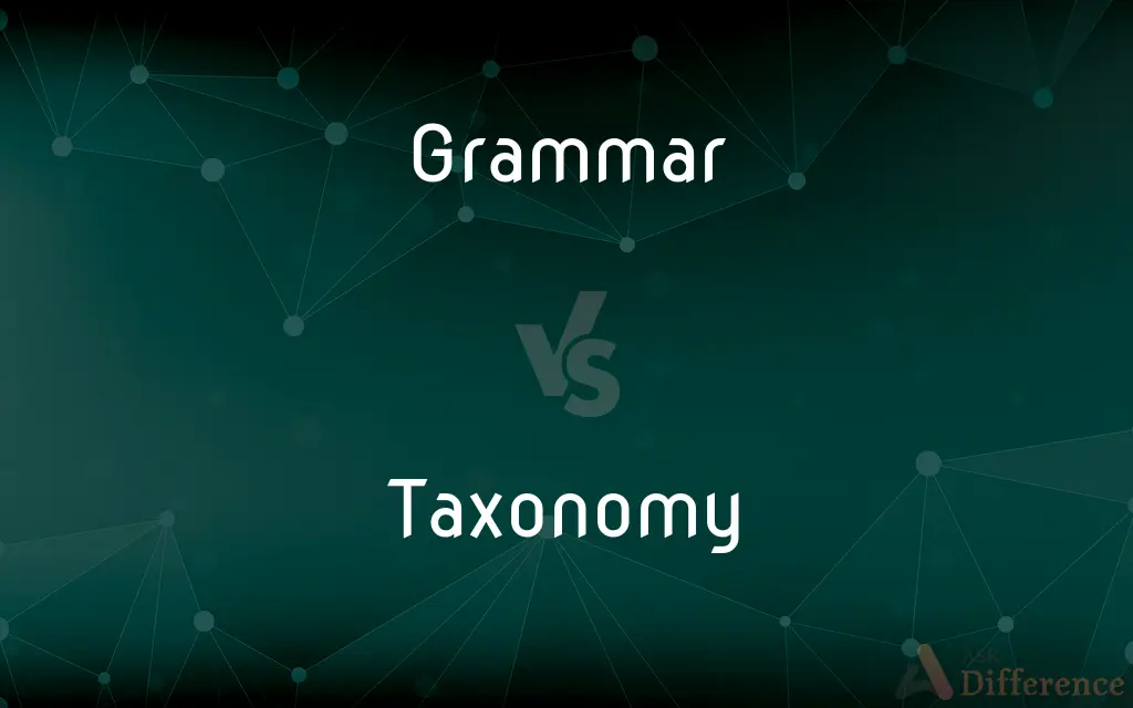 Grammar vs. Taxonomy — What's the Difference?