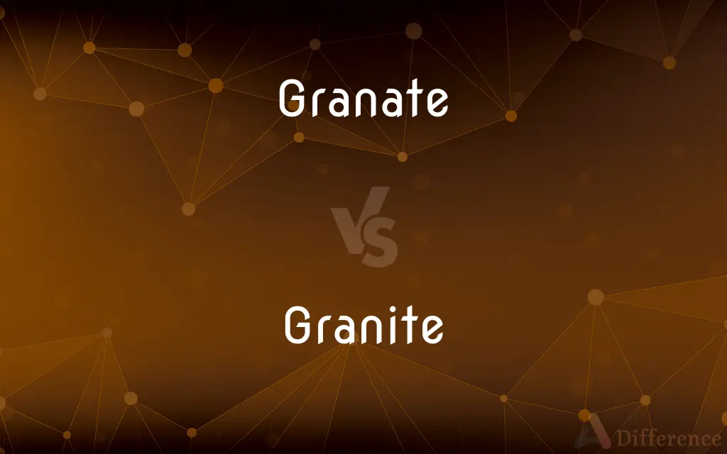 Granate vs. Granite — What's the Difference?