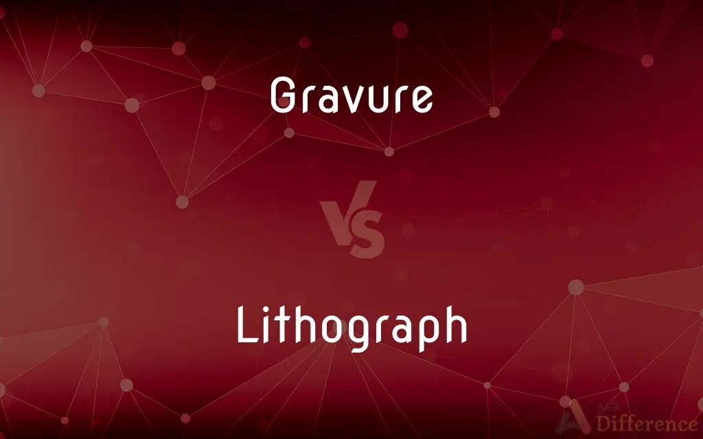 Gravure vs. Lithograph — What's the Difference?