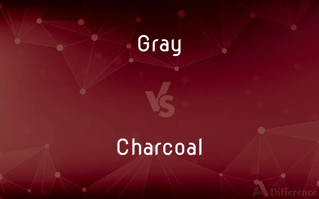Gray vs. Charcoal — What's the Difference?