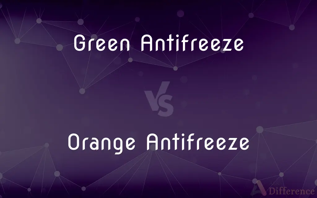 Green Antifreeze vs. Orange Antifreeze — What's the Difference?