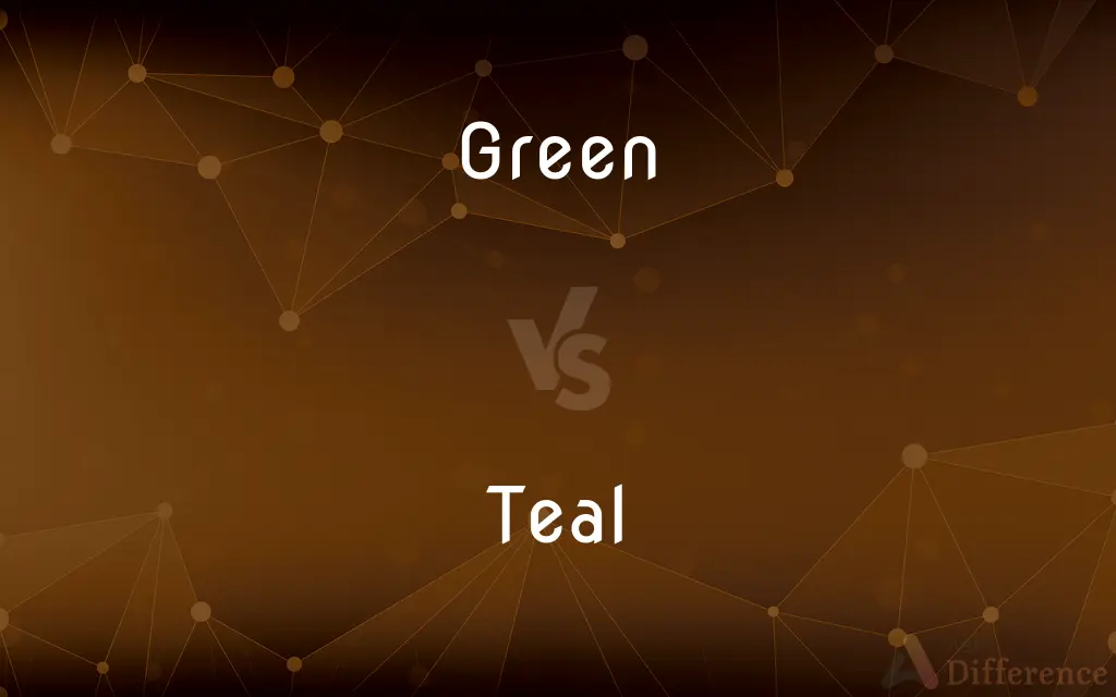 Green vs. Teal — What's the Difference?