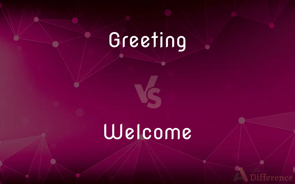 Greeting vs. Welcome — What's the Difference?