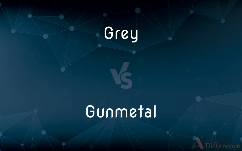 Grey vs. Gunmetal — What's the Difference?