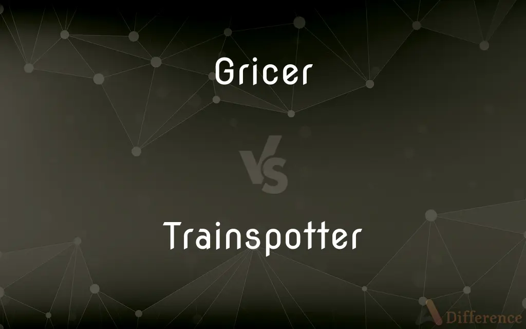 Gricer vs. Trainspotter — What's the Difference?