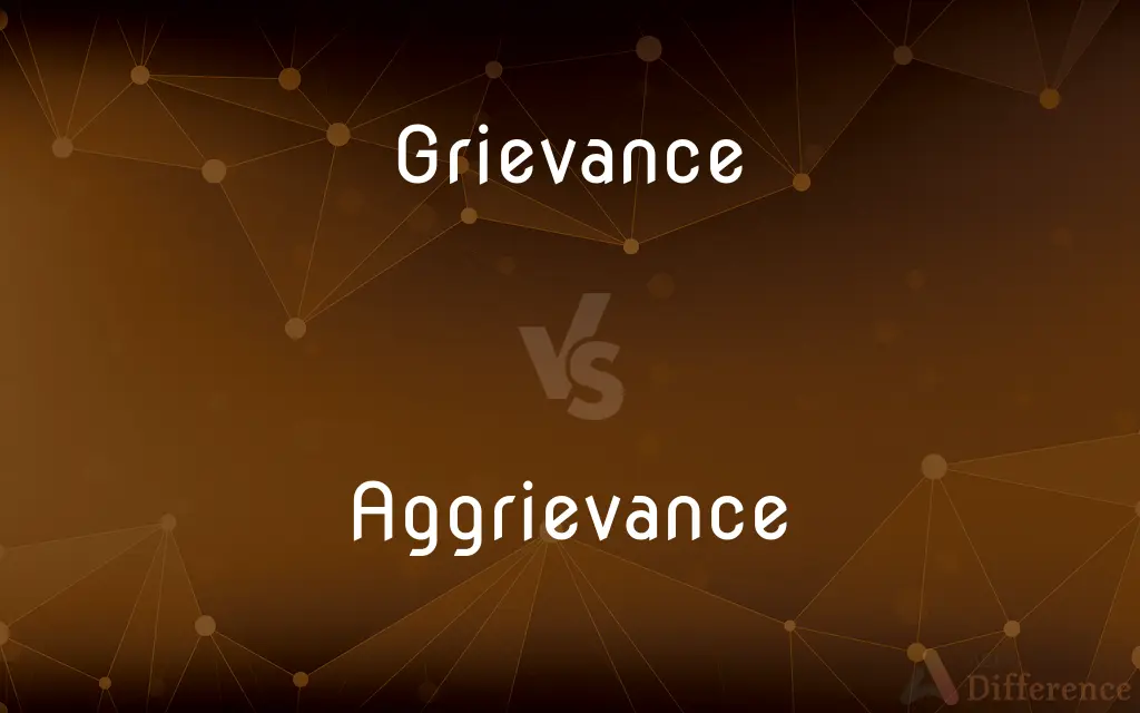 Grievance vs. Aggrievance — What's the Difference?