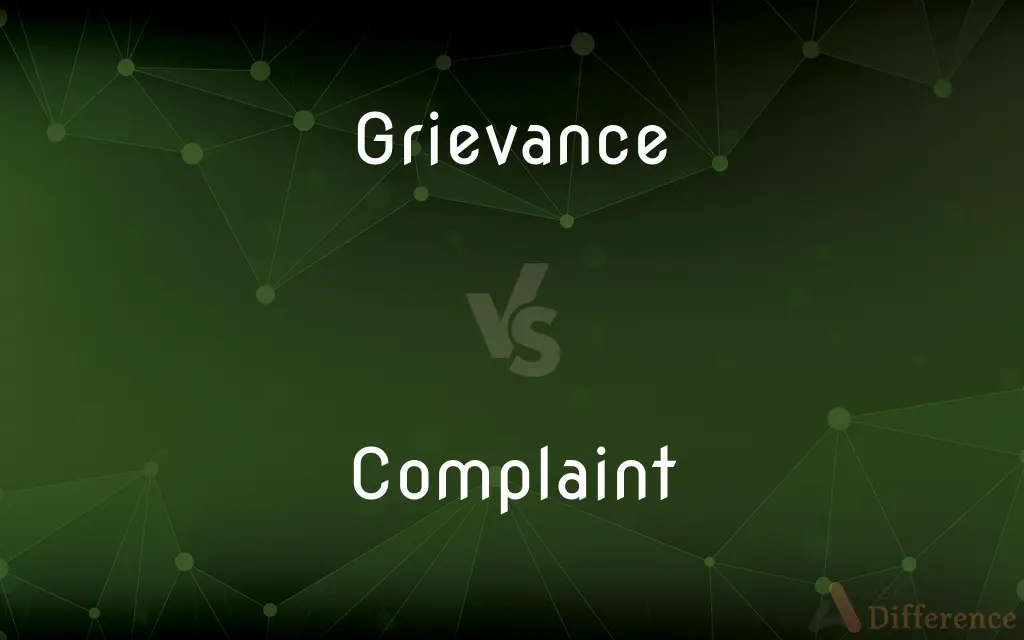 Grievance vs. Complaint — What's the Difference?