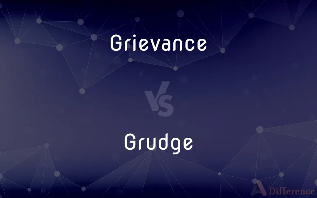 Grievance vs. Grudge — What's the Difference?