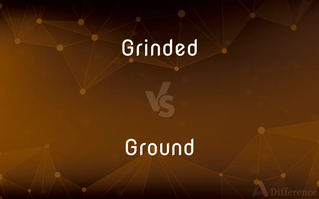 Grinded vs. Ground — What's the Difference?