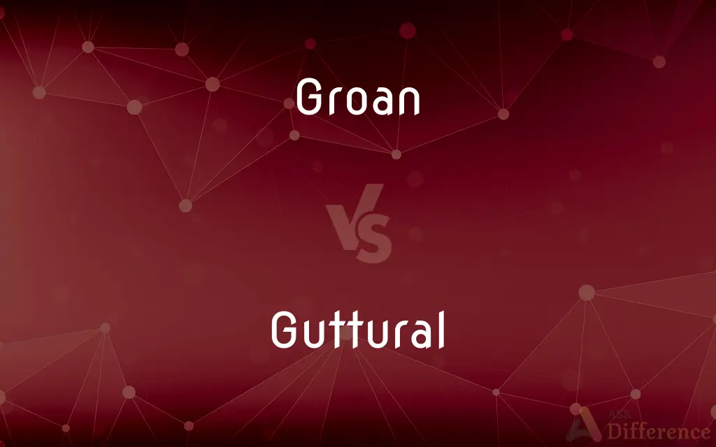 Groan vs. Guttural — What's the Difference?