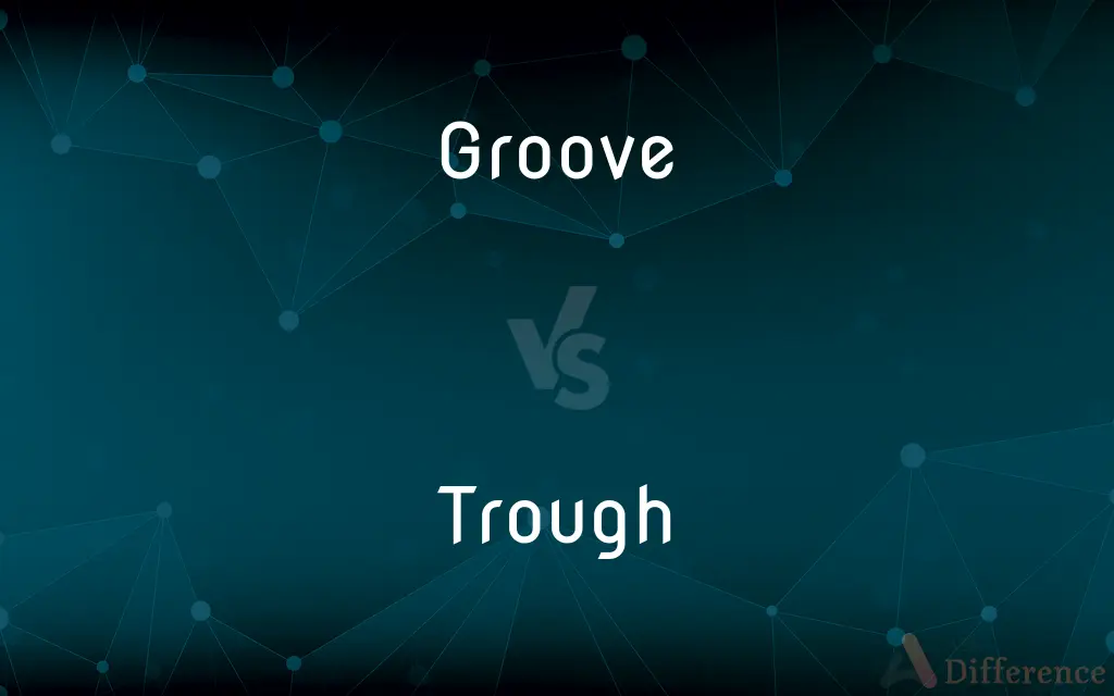 Groove vs. Trough — What's the Difference?