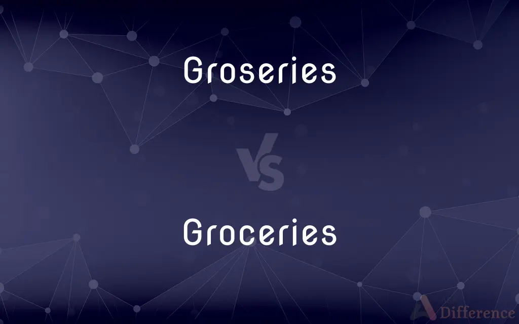 Groseries vs. Groceries — Which is Correct Spelling?