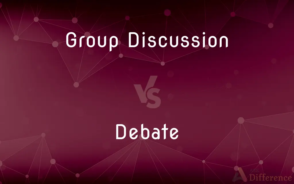 Group Discussion vs. Debate — What's the Difference?