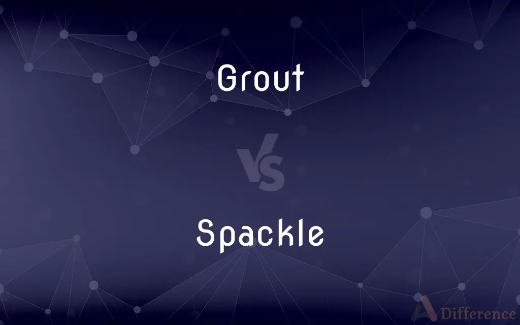 Grout vs. Spackle — What's the Difference?