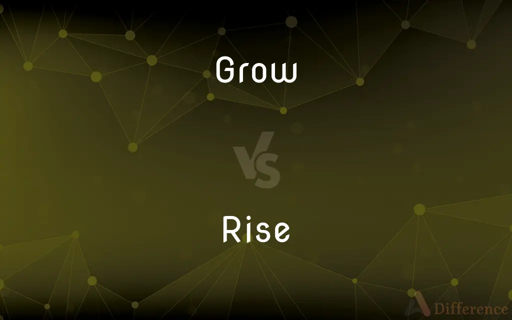 Grow vs. Rise — What's the Difference?
