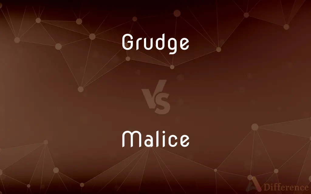 Grudge vs. Malice — What's the Difference?