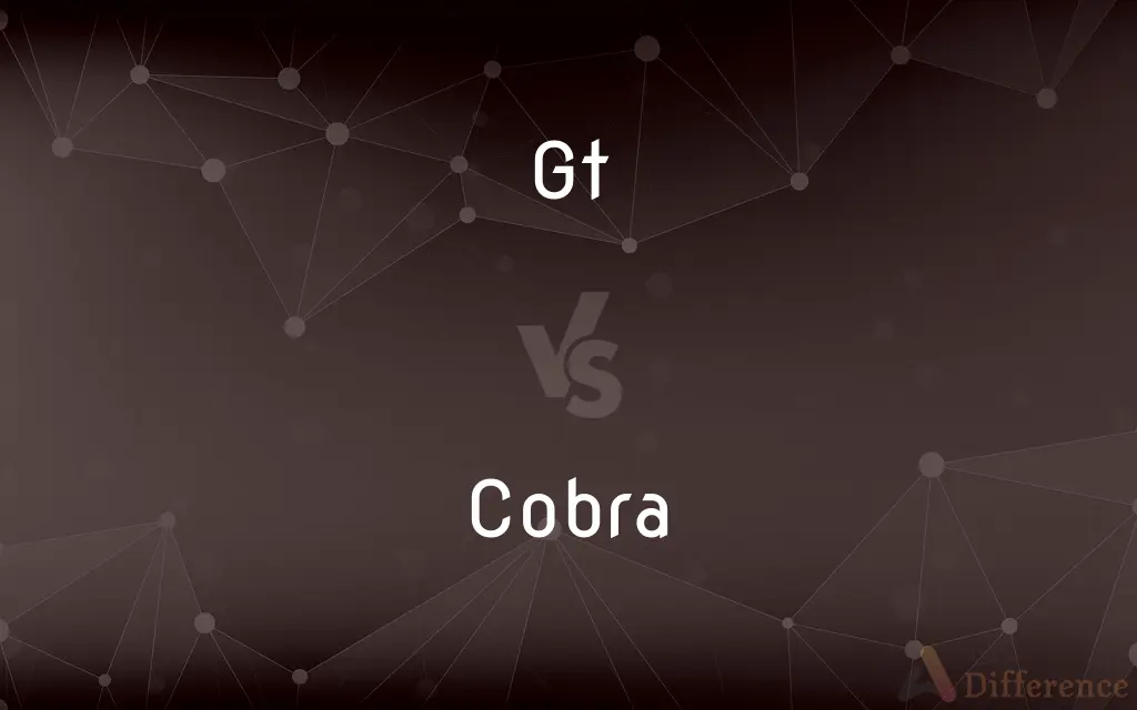 GT vs. Cobra — What's the Difference?