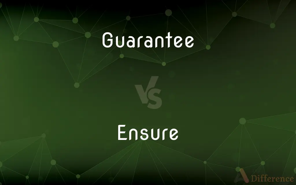 Guarantee vs. Ensure — What's the Difference?