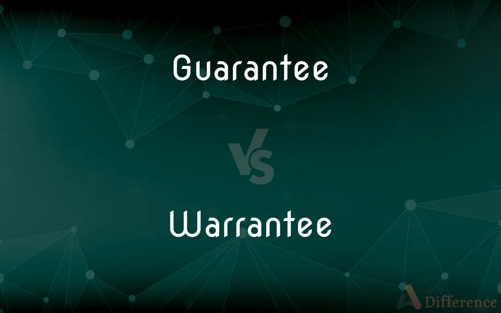 Guarantee vs. Warrantee — What's the Difference?