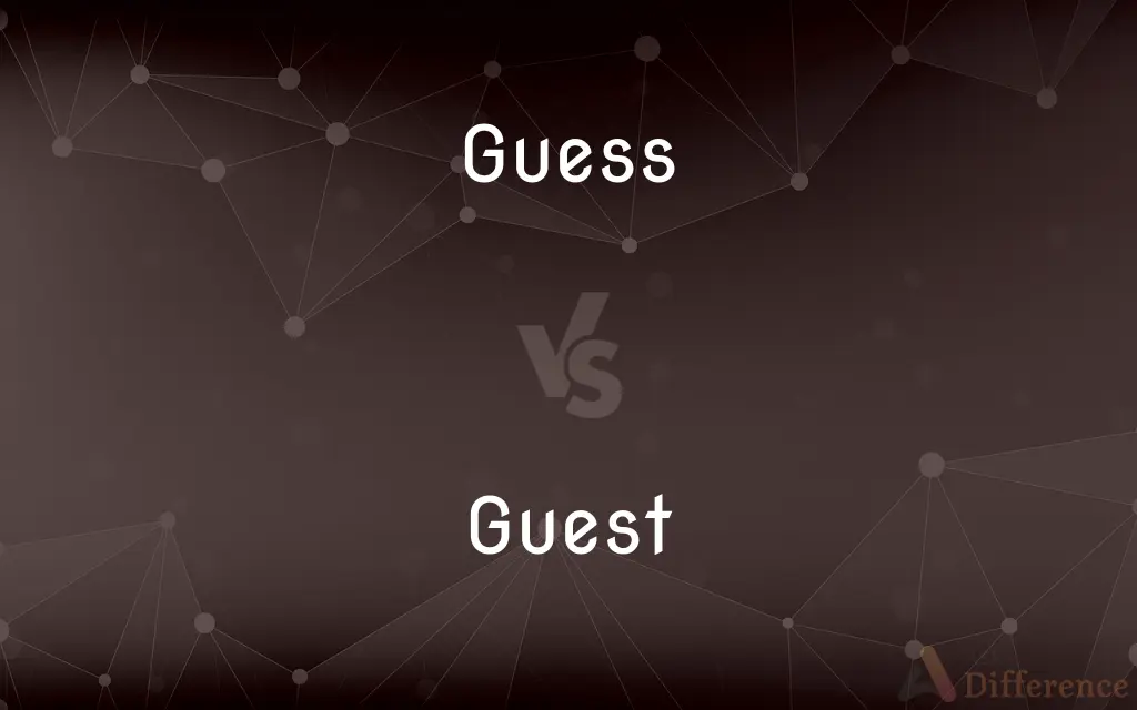 Guess vs. Guest — What's the Difference?