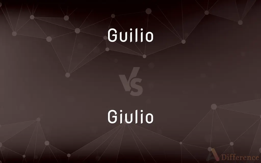 Guilio vs. Giulio — Which is Correct Spelling?