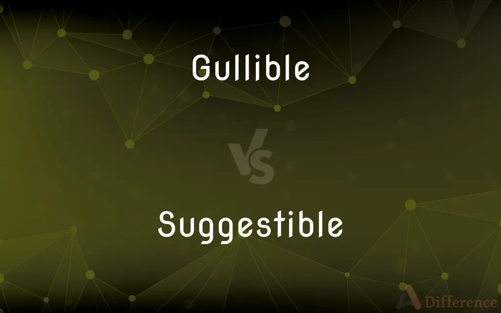 Gullible vs. Suggestible — What's the Difference?