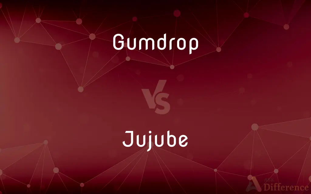 Gumdrop vs. Jujube — What's the Difference?