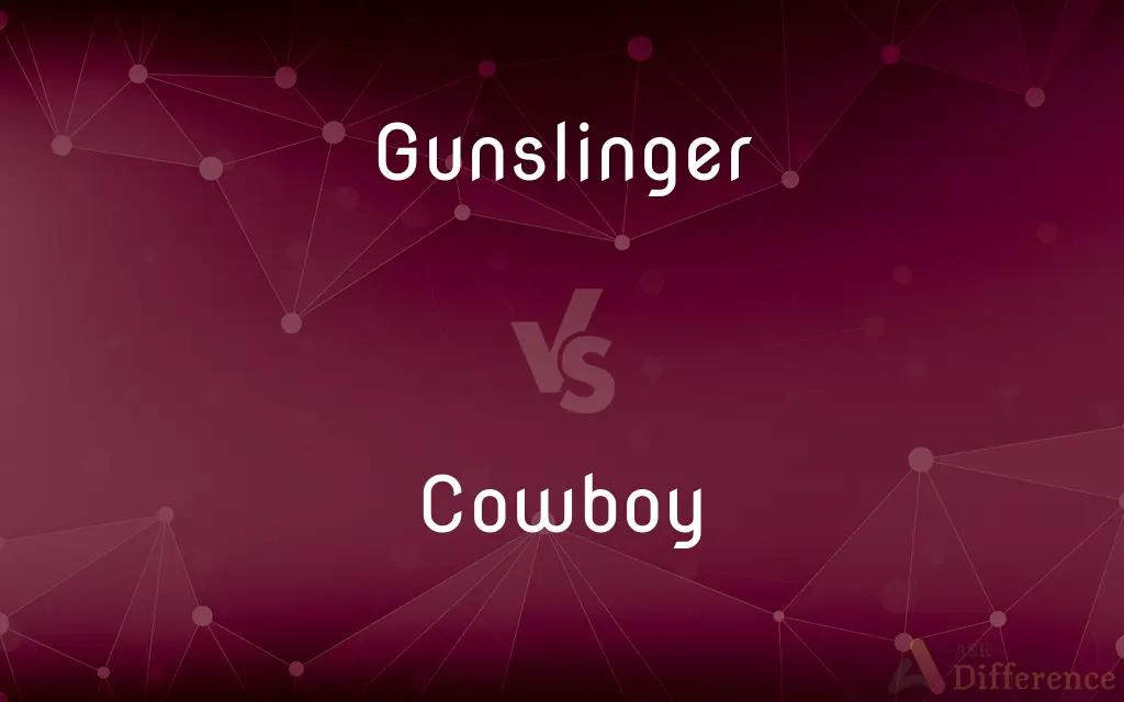 Gunslinger vs. Cowboy — What's the Difference?