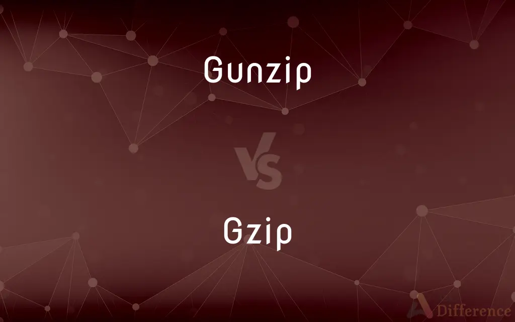 Gunzip vs. Gzip — What's the Difference?