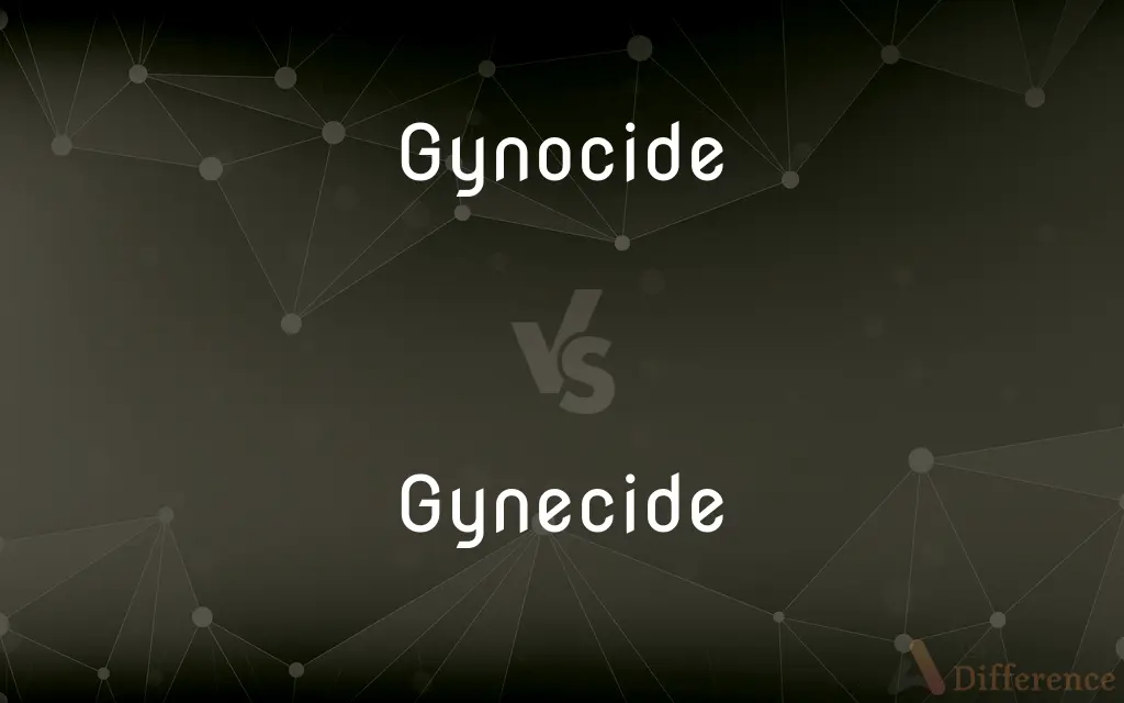 Gynocide vs. Gynecide — What's the Difference?