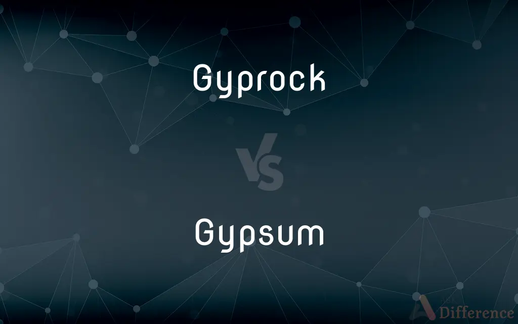 Gyprock vs. Gypsum — What's the Difference?