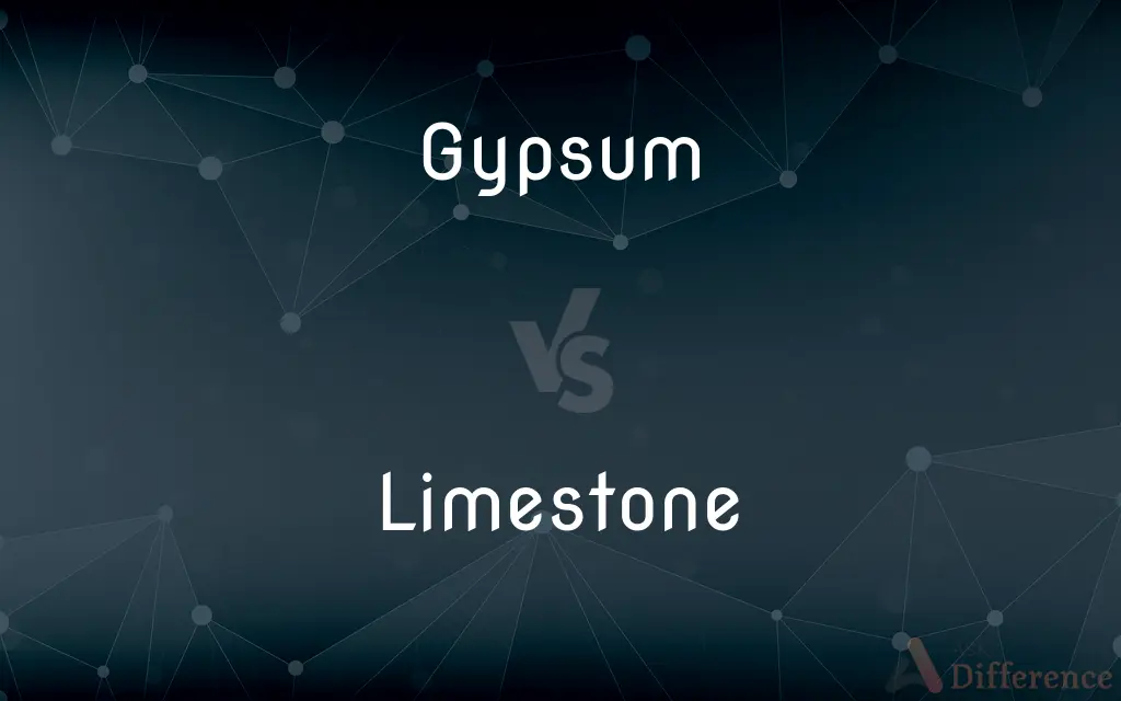 Gypsum vs. Limestone — What's the Difference?