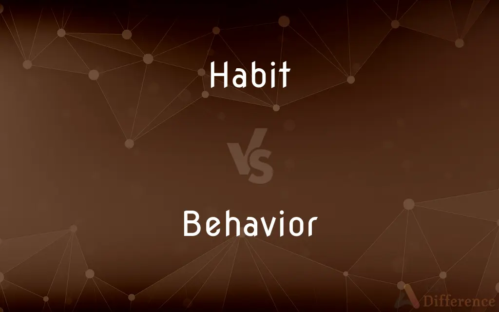 Habit vs. Behavior — What's the Difference?