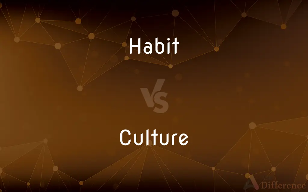 Habit vs. Culture — What's the Difference?