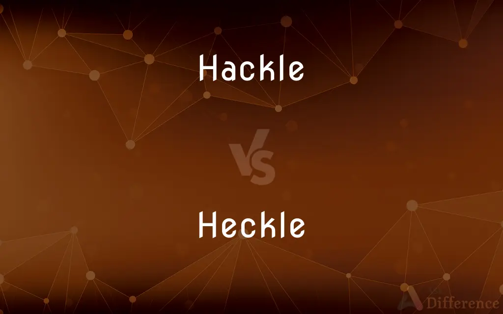 Hackle vs. Heckle — What's the Difference?