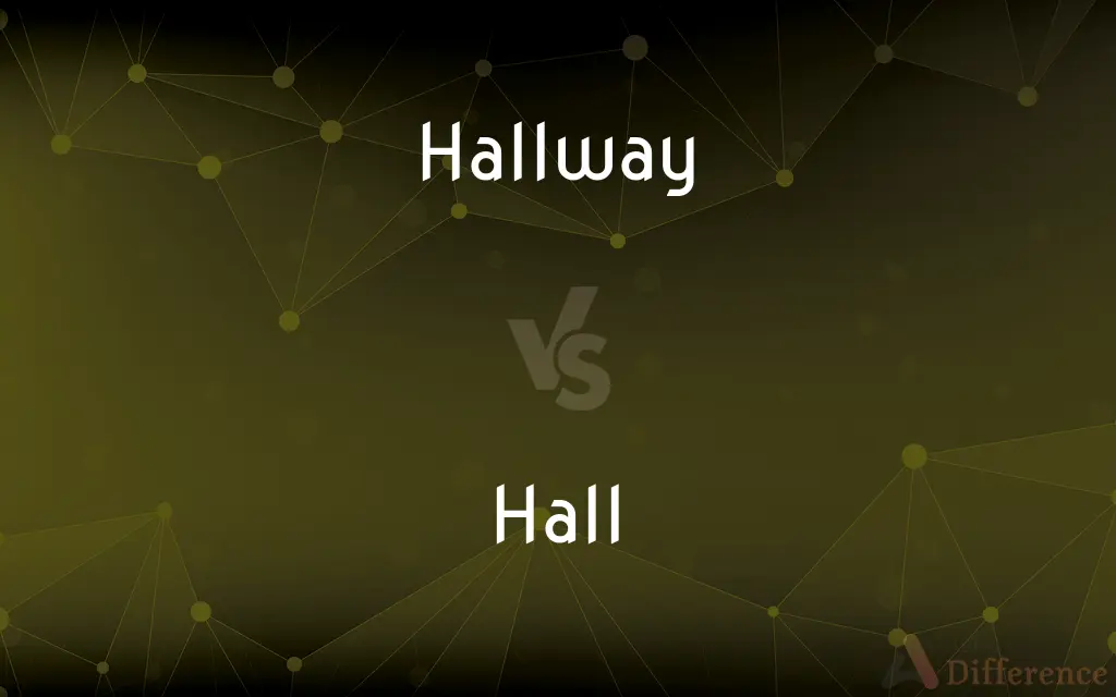 Hallway vs. Hall — What's the Difference?