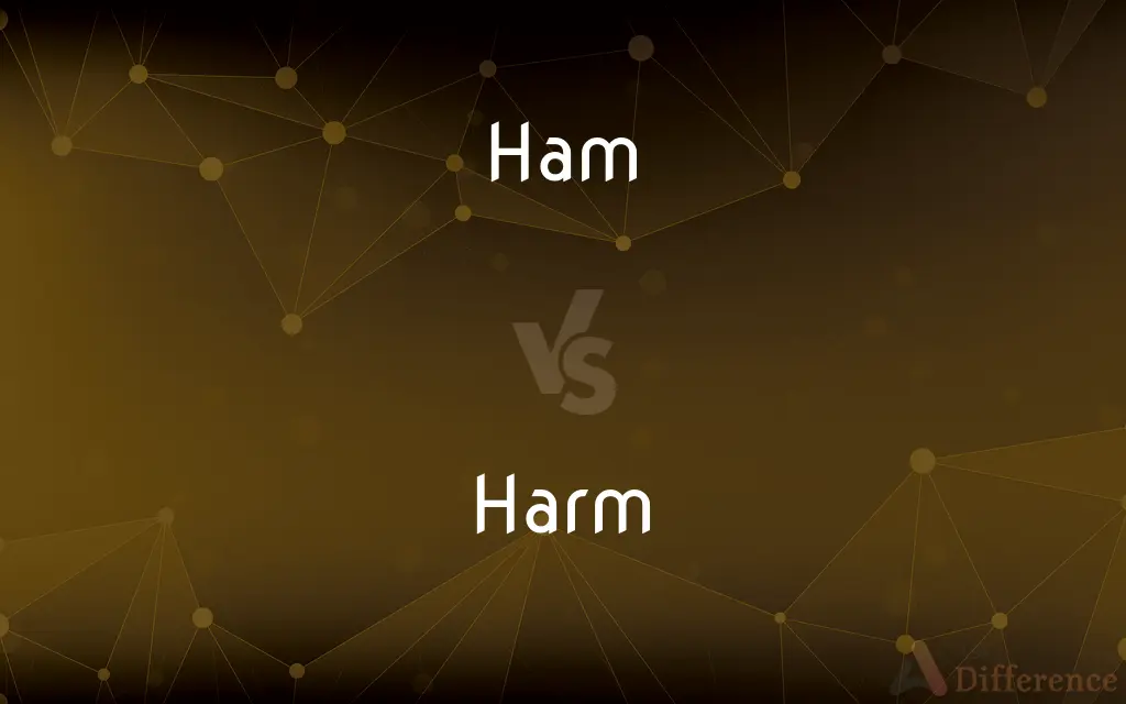 Ham vs. Harm — What's the Difference?