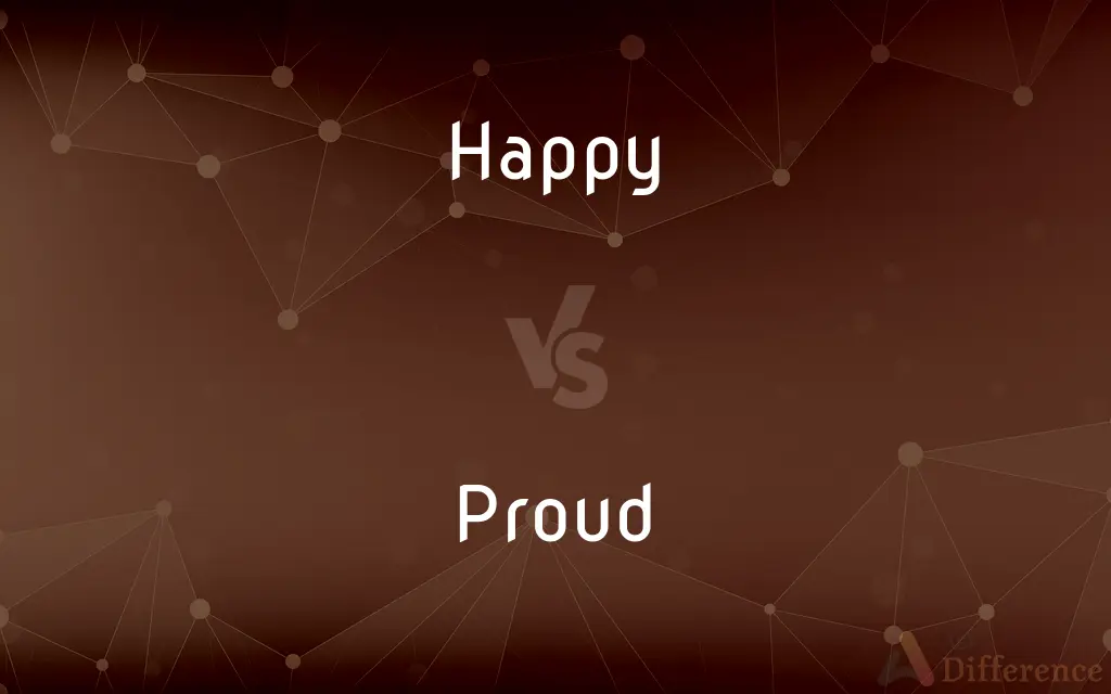 Happy vs. Proud — What's the Difference?