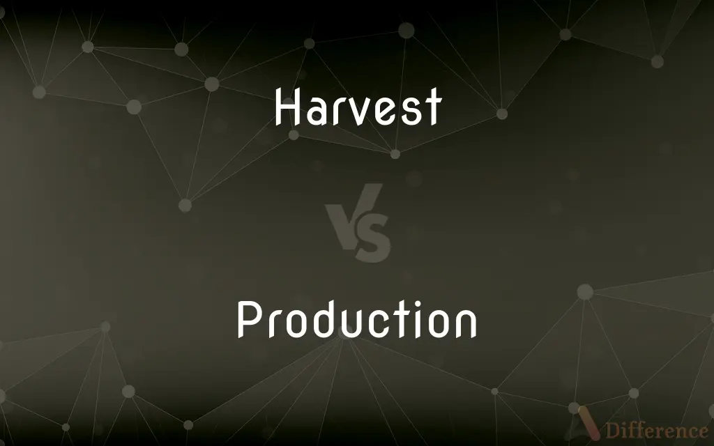 Harvest vs. Production — What's the Difference?