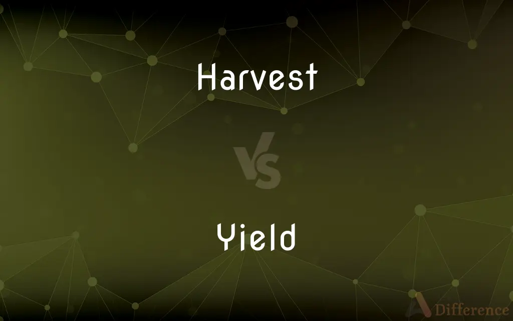 Harvest vs. Yield — What's the Difference?