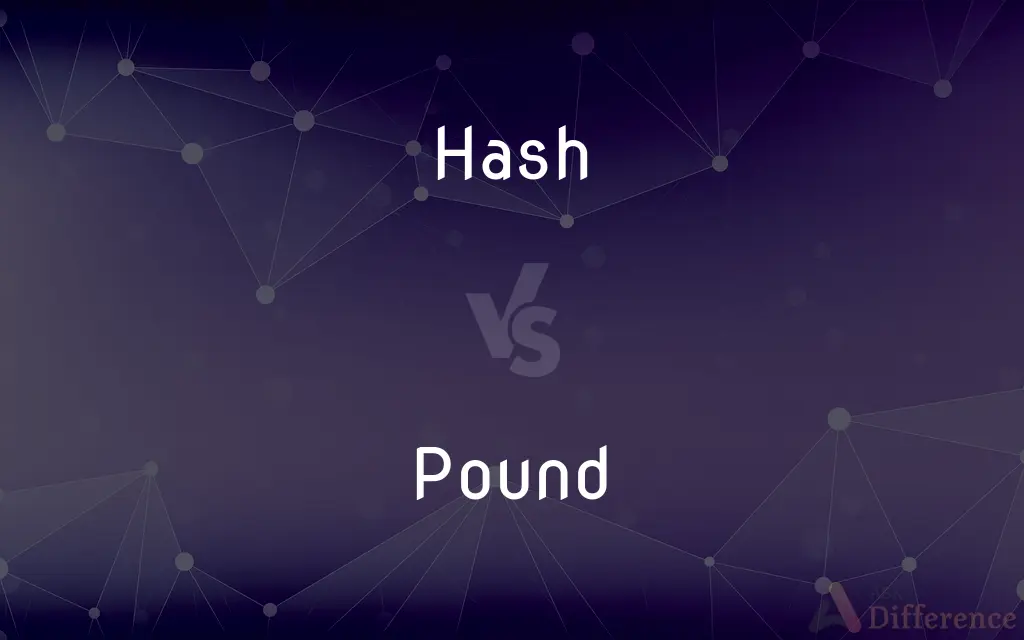 Hash vs. Pound — What's the Difference?
