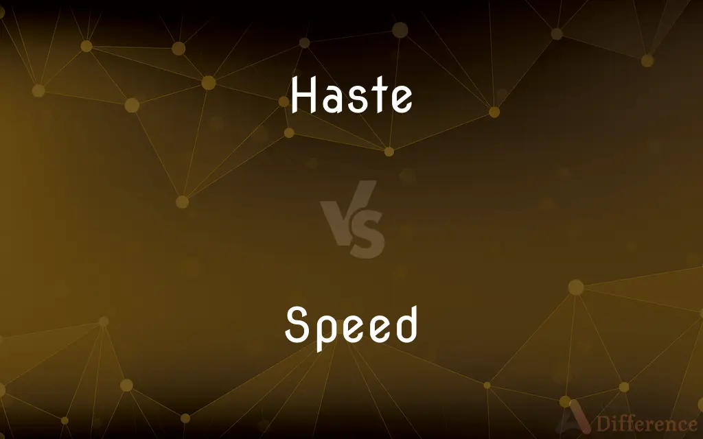Haste vs. Speed — What's the Difference?