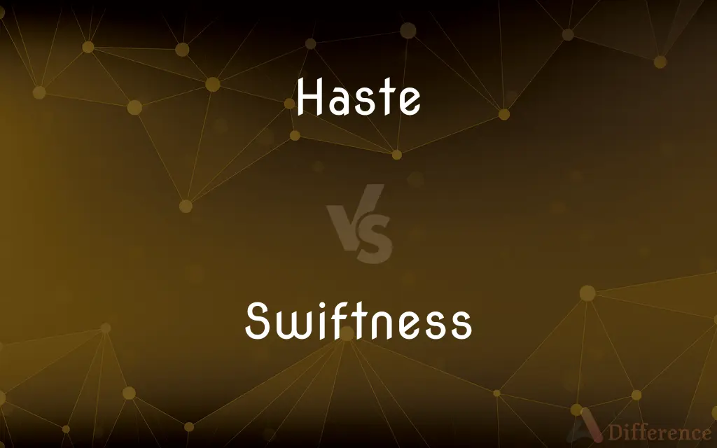 Haste vs. Swiftness — What's the Difference?