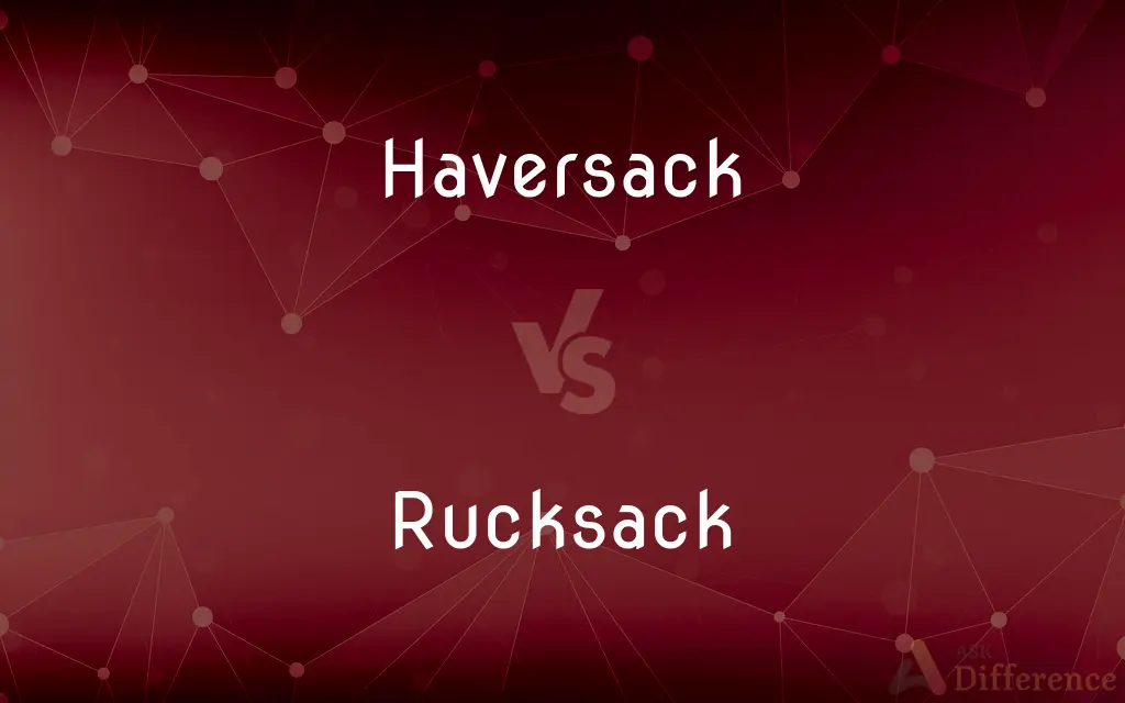 Haversack vs. Rucksack — What's the Difference?