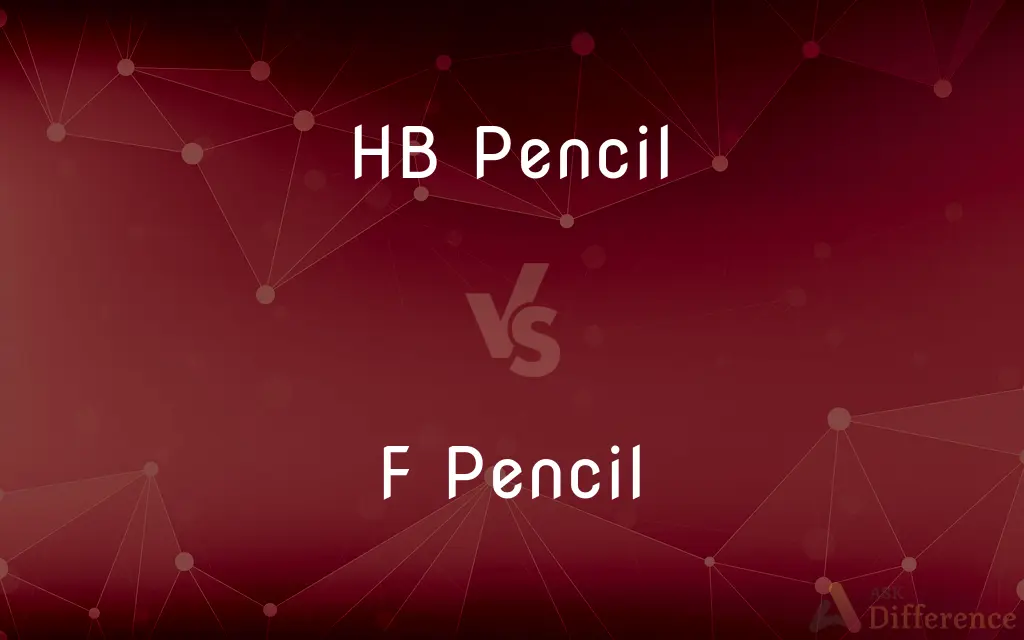 HB Pencil vs. F Pencil — What's the Difference?