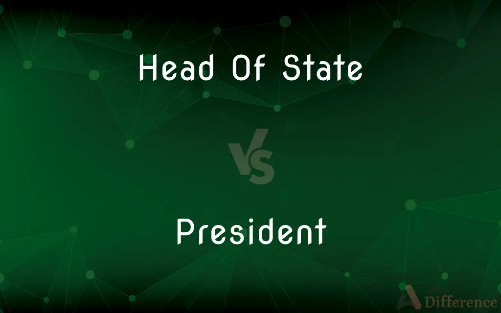 Head Of State vs. President — What's the Difference?