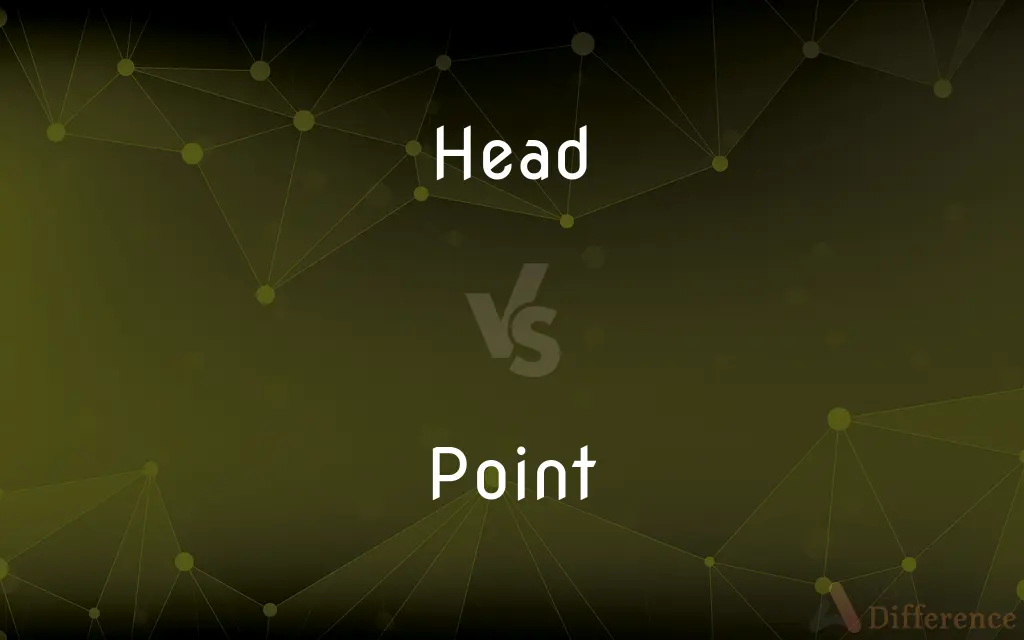 Head vs. Point — What's the Difference?