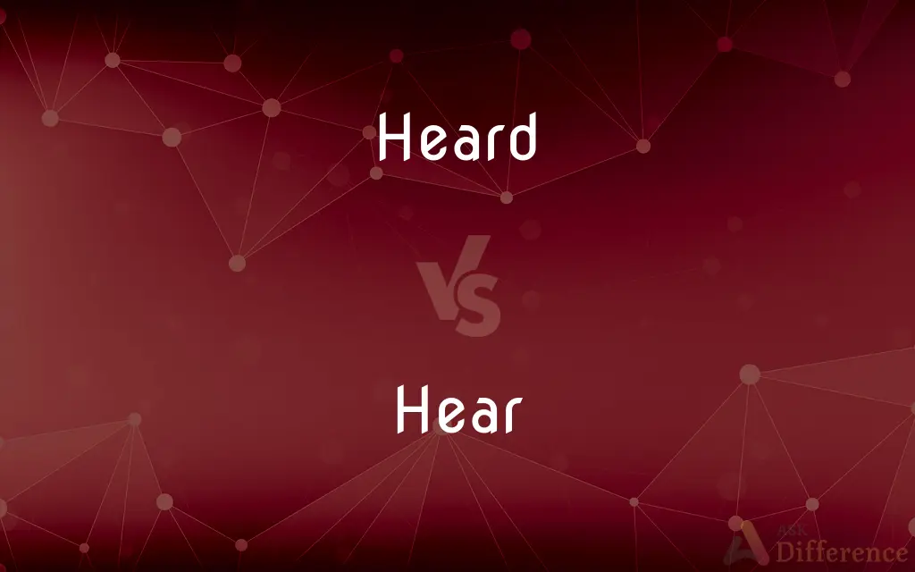 Heard vs. Hear — What's the Difference?