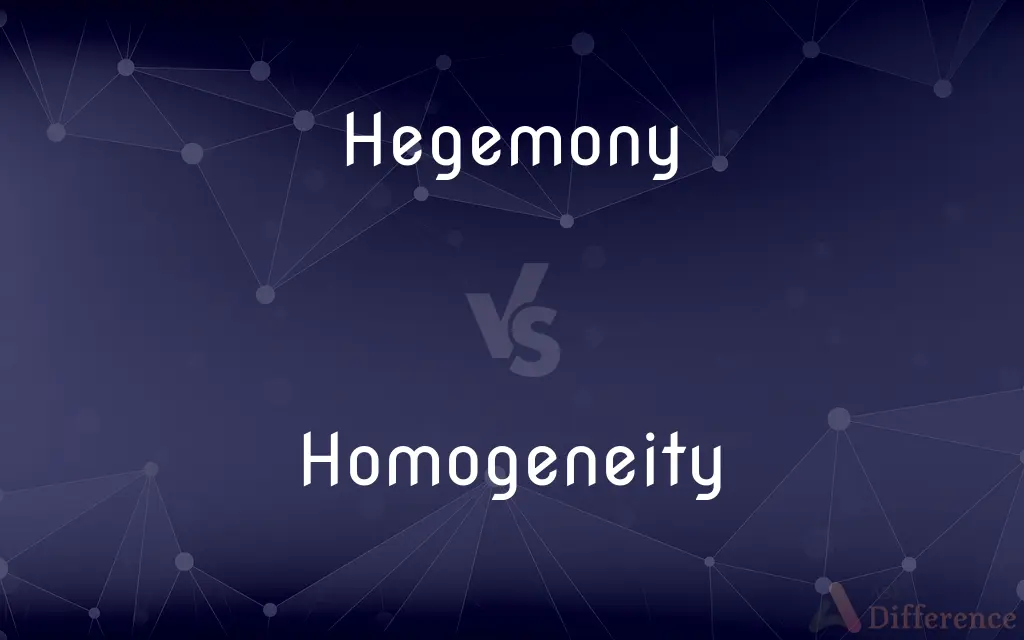 Hegemony vs. Homogeneity — What's the Difference?